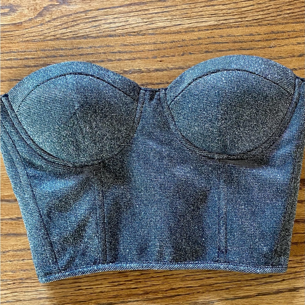 Sparkly Bustier Tube Top
